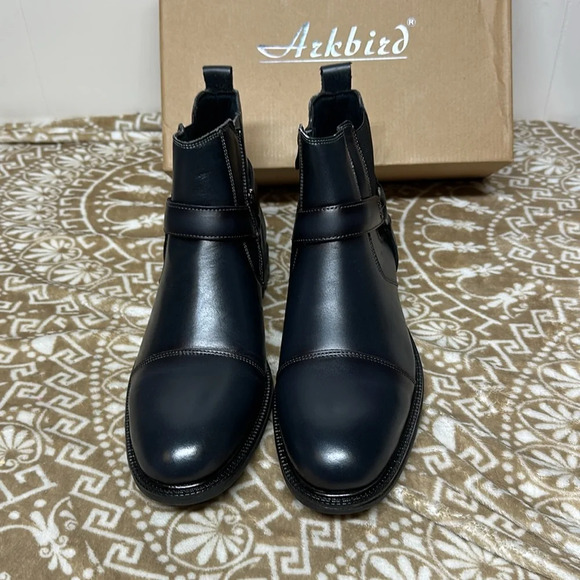 Arkbird Chelsea Ankle Boots for Men Genuine Leather Boots New in Box - Picture 3 of 12